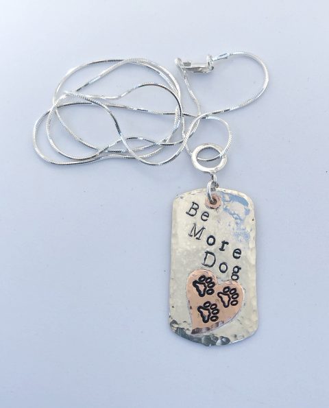 Be More Dog Tag Necklace