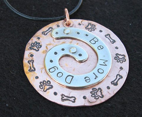 Be More Dog Spiral Charm