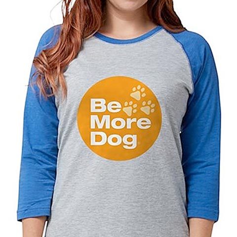 Be More Dog Badge T-shirt