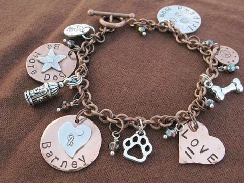 be more dog charm bracelet